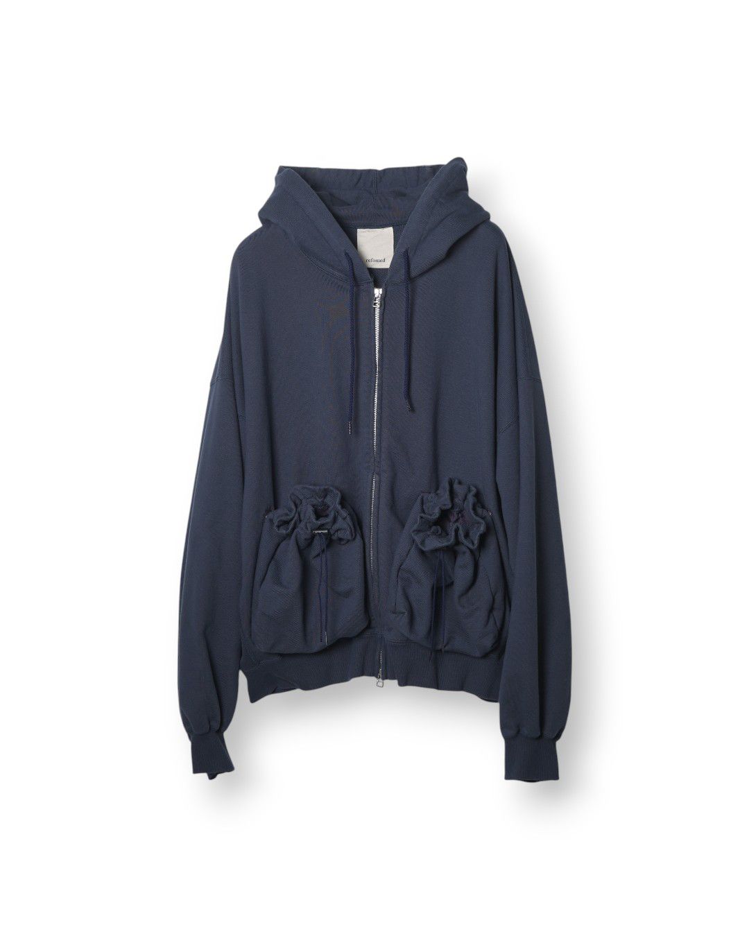 KINCHAKU" ZIPUP HOODIE（NAVY）