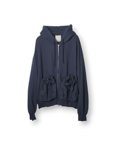 KINCHAKU" ZIPUP HOODIE（NAVY）