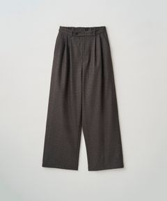 2TUCK WIDE EASY PANTS（BROWN）