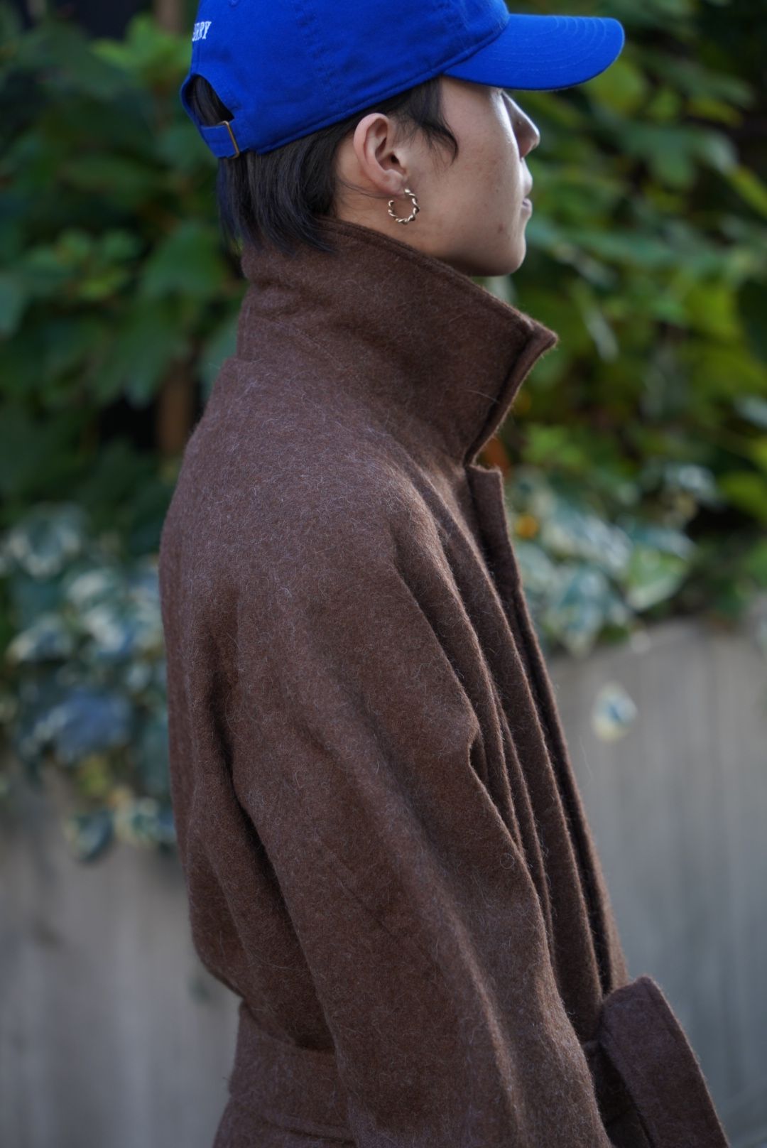 ALPACA OVERSIZE BALMACAN COAT（BROWN）