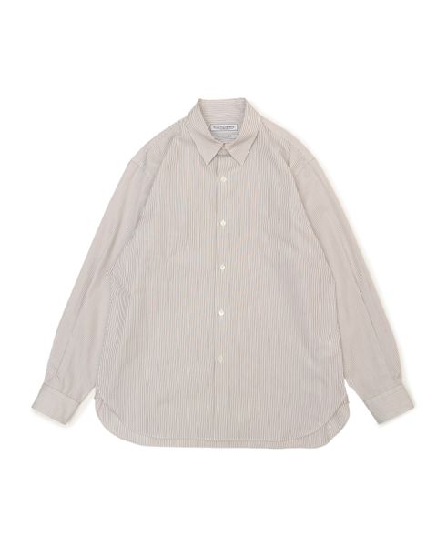 CANCLINI FRENCH FRONT L/S SHIRTS（BROWN）