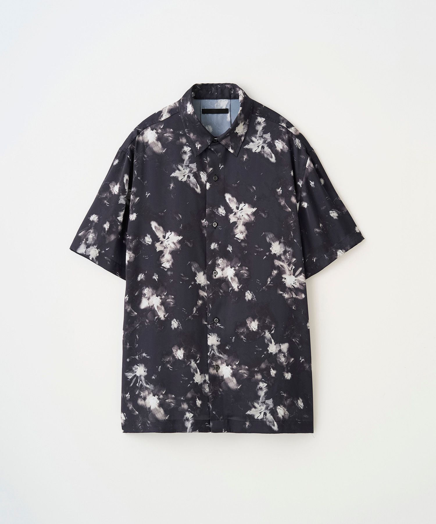 FLORAL S/S SHIRT（BLACK）