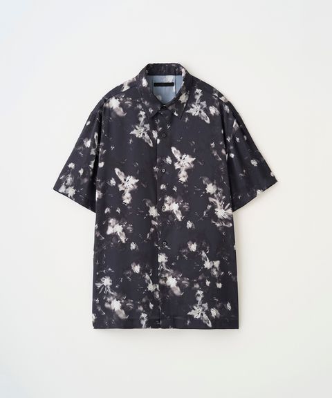 FLORAL S/S SHIRT（BLACK）
