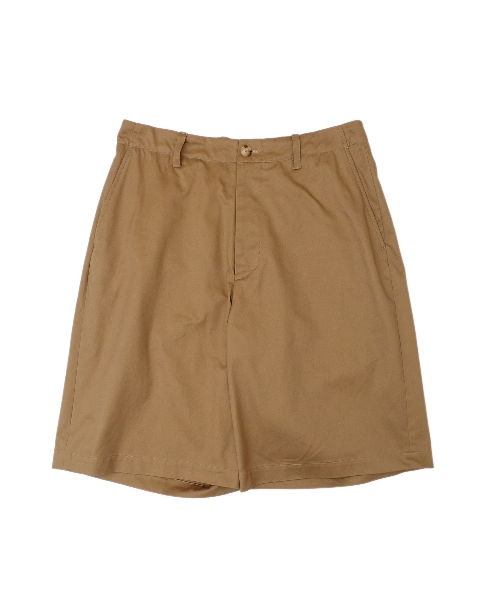 NO TUCK CHINO SHORTS（CAMEL）