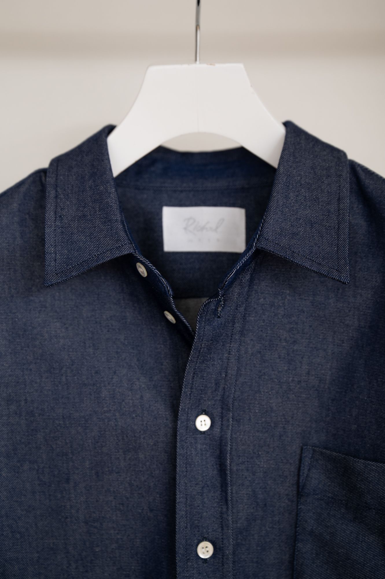 CROPPED POCKET SHIRT（INDIGO）