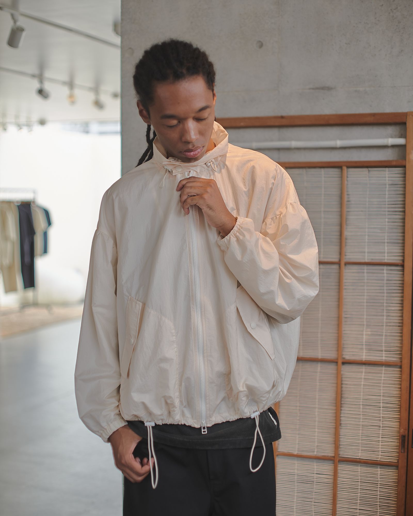 FRAMER NYLON JACKET（BLACK）