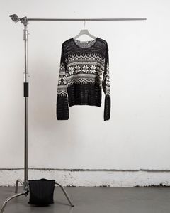 NVRFRGT(ネヴァーフォーゲット)NORDIC JACQUARD OPEN KNITTED