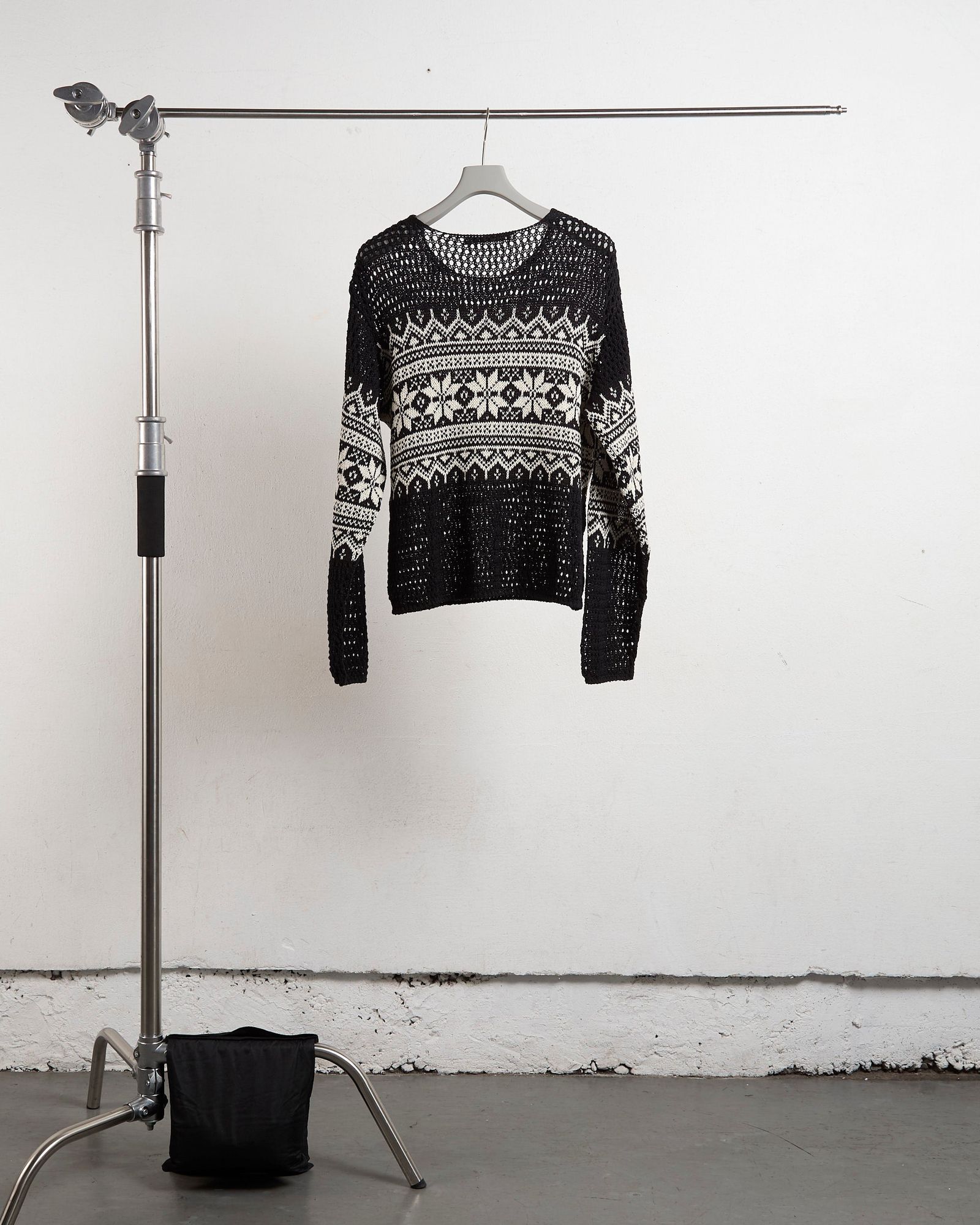 NVRFRGT(ネヴァーフォーゲット)NORDIC JACQUARD OPEN KNITTED