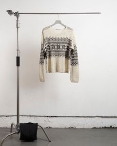 NVRFRGT(ネヴァーフォーゲット)NORDIC JACQUARD OPEN KNITTED