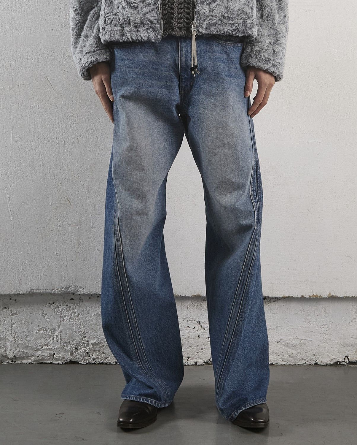 NVRFRGT(ネヴァーフォーゲット)3D TWISTED WIDE LEG JEANS