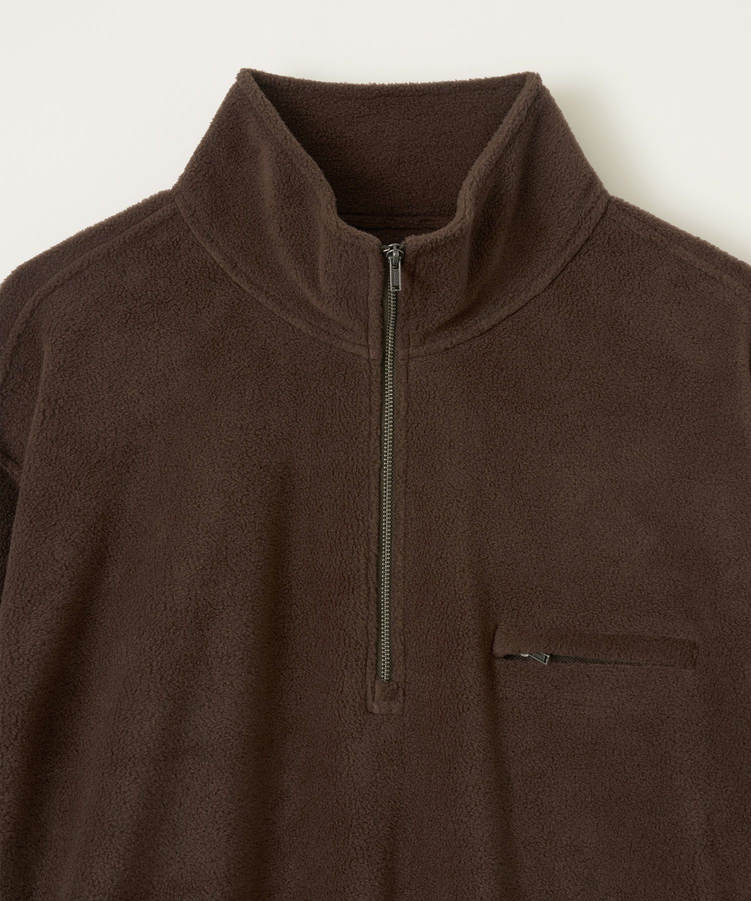 Tourist Fine Fleece Half Zip-up（KHAKI BROWN）
