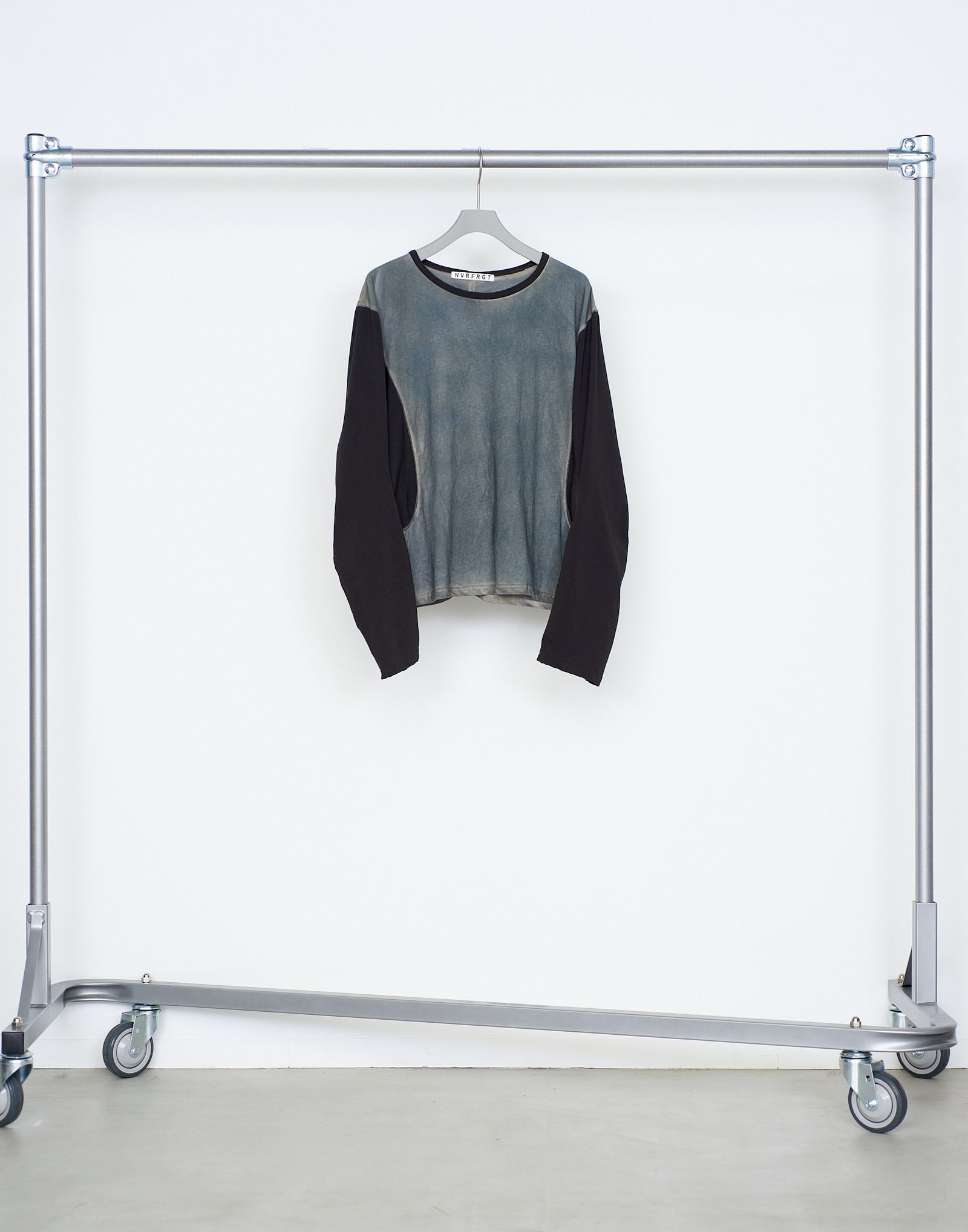 DIRTY DYED LONG SLEEVE BASEBALL T-SHIRT（MIDNIGHT）