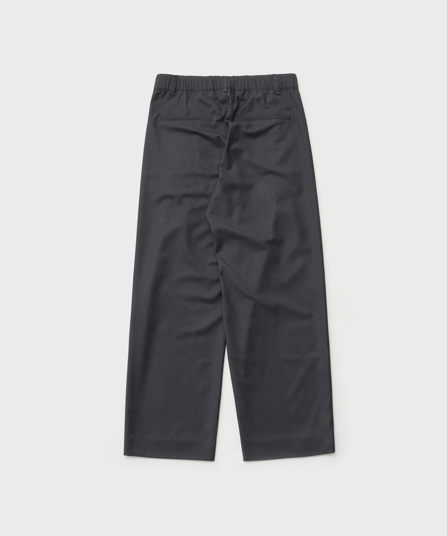 Narrow Stripe Tapered Slacks（HEATHER CHARCOAL）