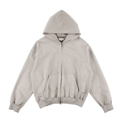 36G Fine Sweat Zip Hoodie（BEIGE KHAKI PIGMENT）