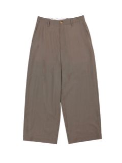 SUMMER WOOL WIDE TROUSERS（GREIGE）