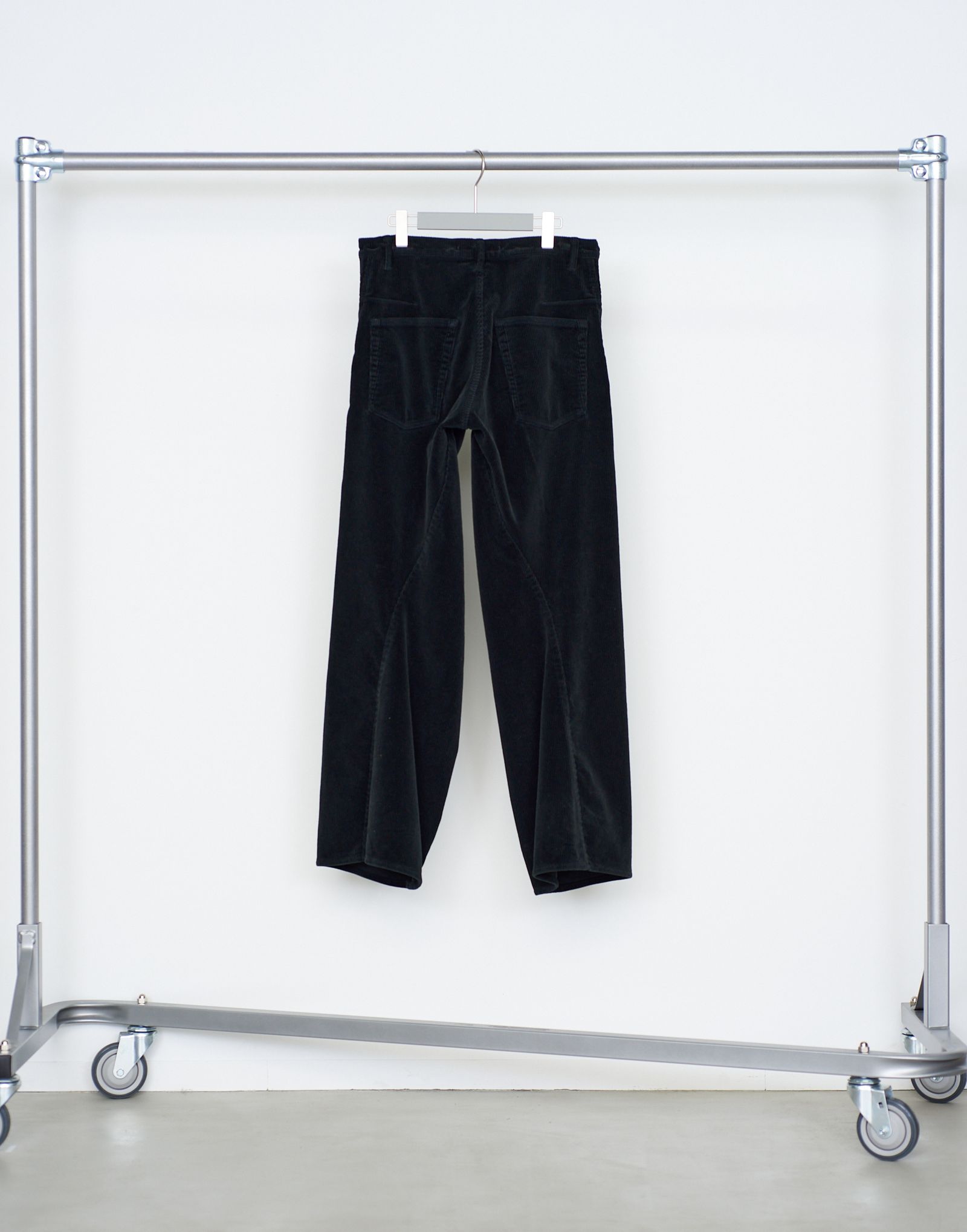 3D TWISTED WIDE LEG 5P PANTS（BLACK）
