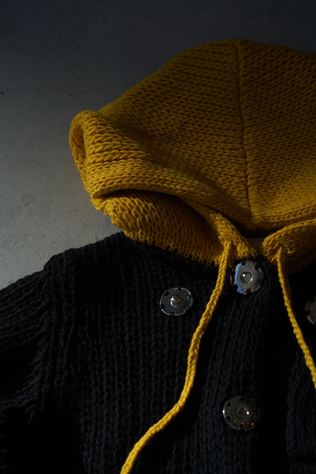 META KNIT PARKA（BLACK）
