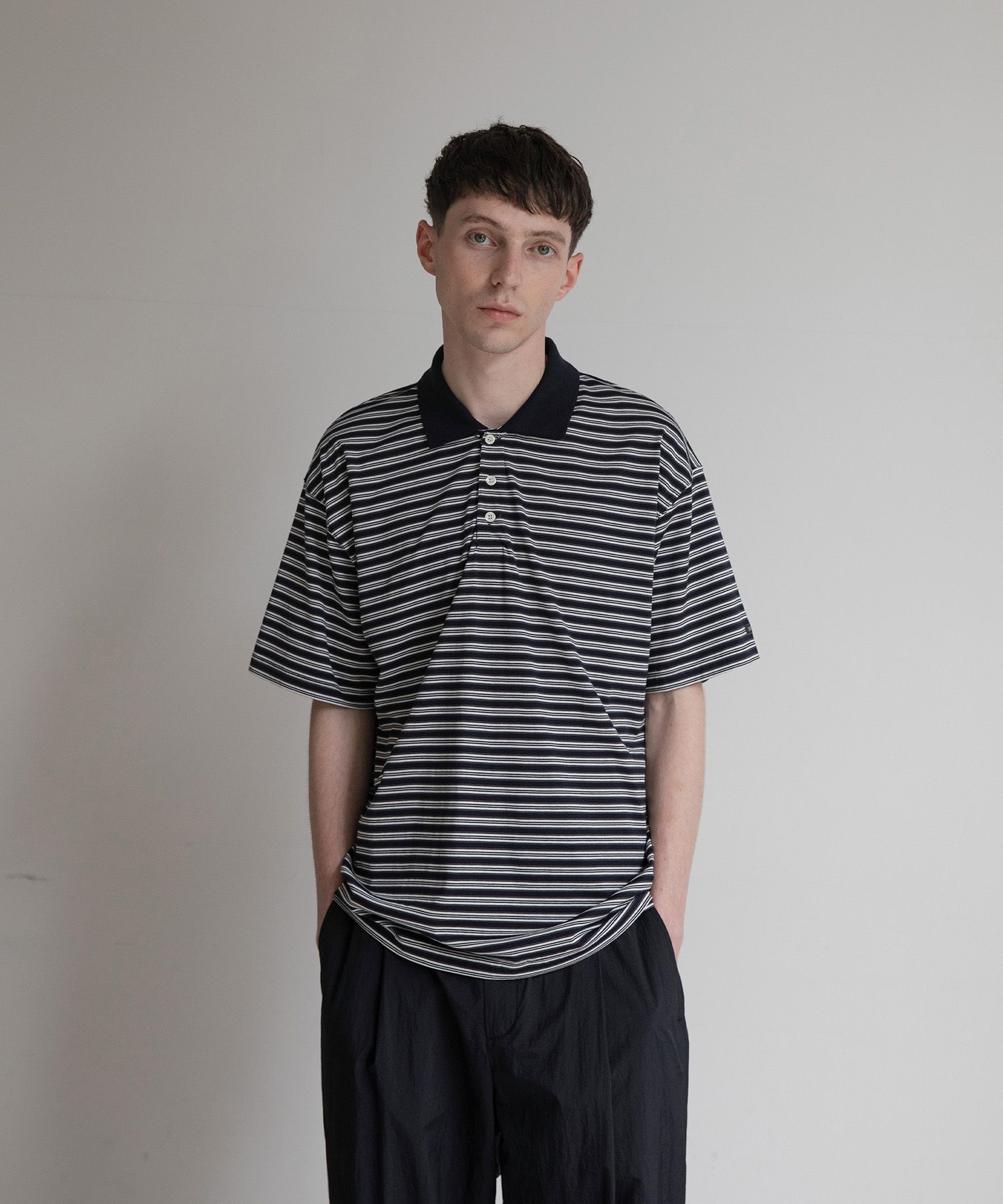 Brief Stripe Short Sleeve TEE（NAVY）
