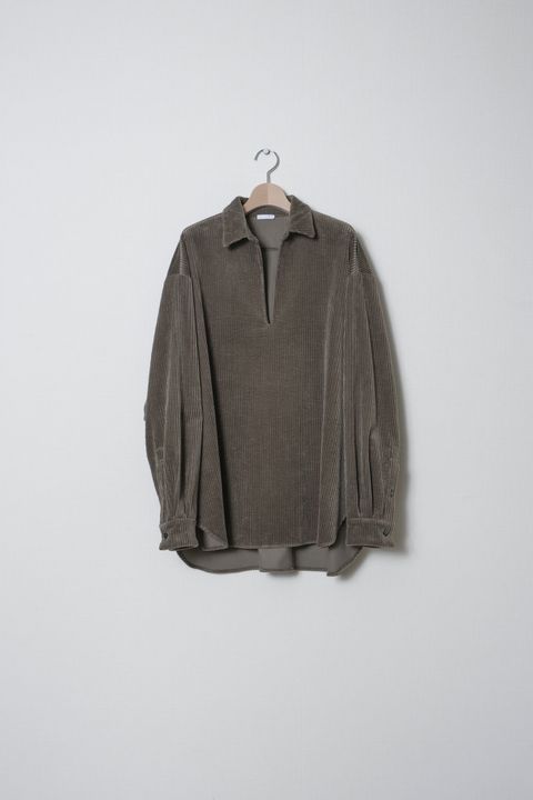 Corduroy Skipper Shirts （BEIGE）