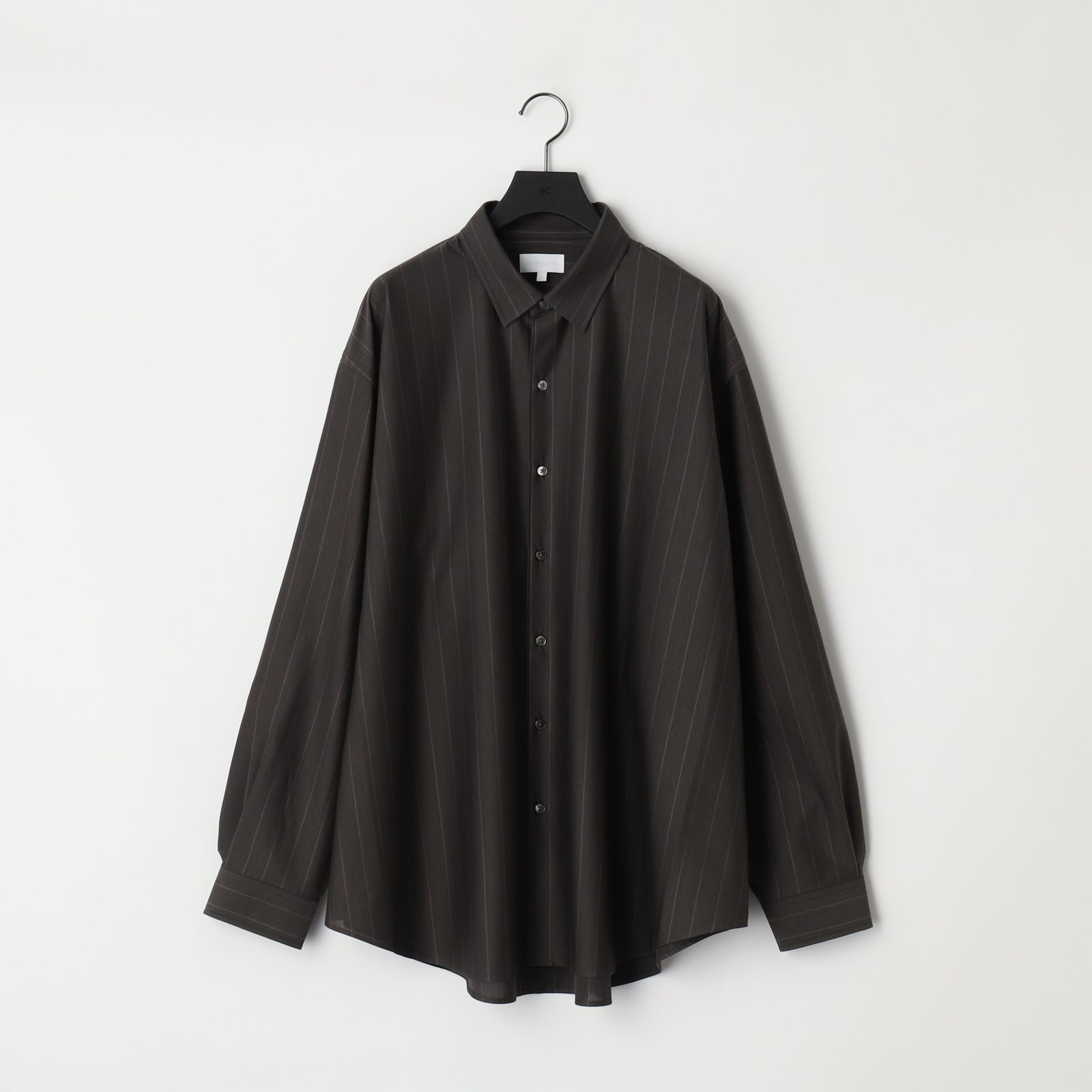 46G Atmosphere Stripe Shirt / ストライプシャツ / GREY