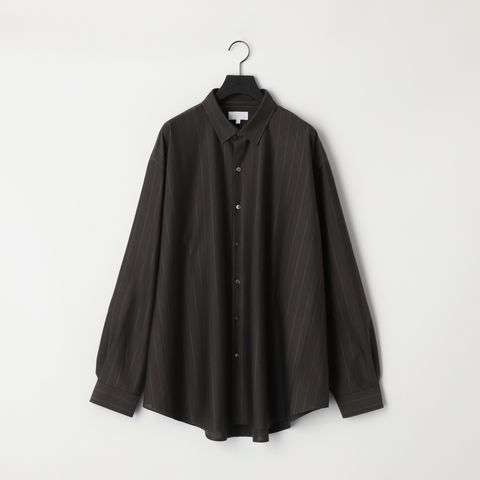 46G Atmosphere Stripe Shirt / ストライプシャツ / GREY