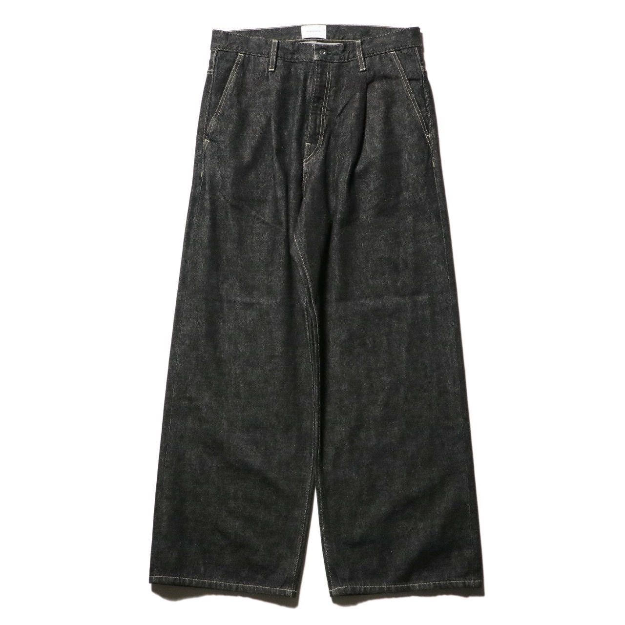 Wide selvedge jeans - One wash（Black）