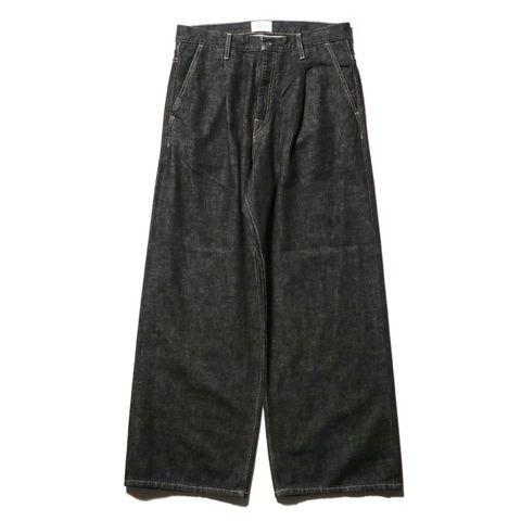 Wide selvedge jeans - One wash（Black）
