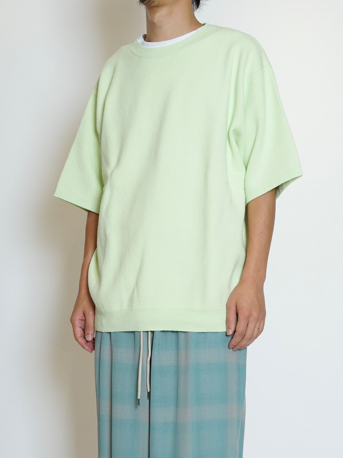 S/S KNIT PULLOVER（LIME）