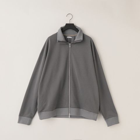 28G Cupro Zip Sweat（CHARCOAL）