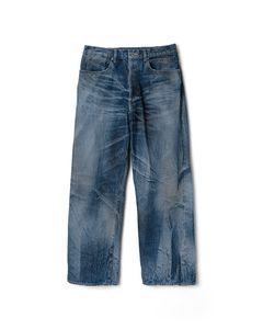 RIGHT HANDED DENIM PANTS "USED-2"