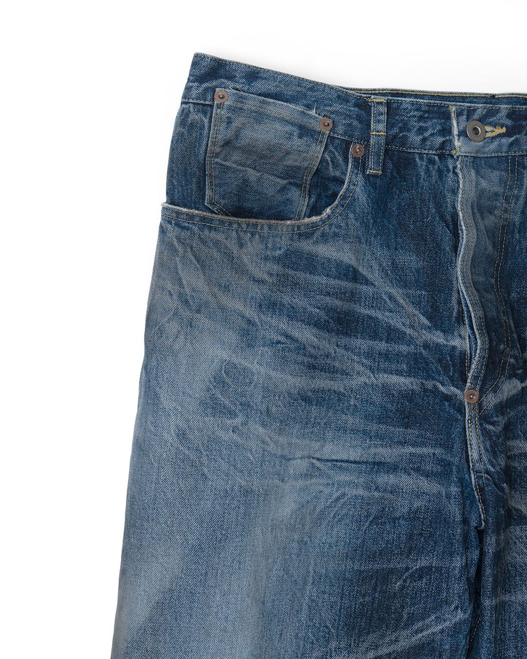 RIGHT HANDED DENIM PANTS "USED-2"