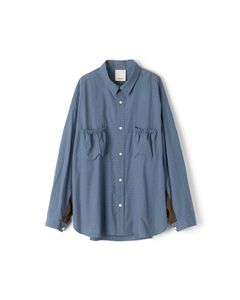 WRIST PATCH WIDE SHIRT "CHECK"