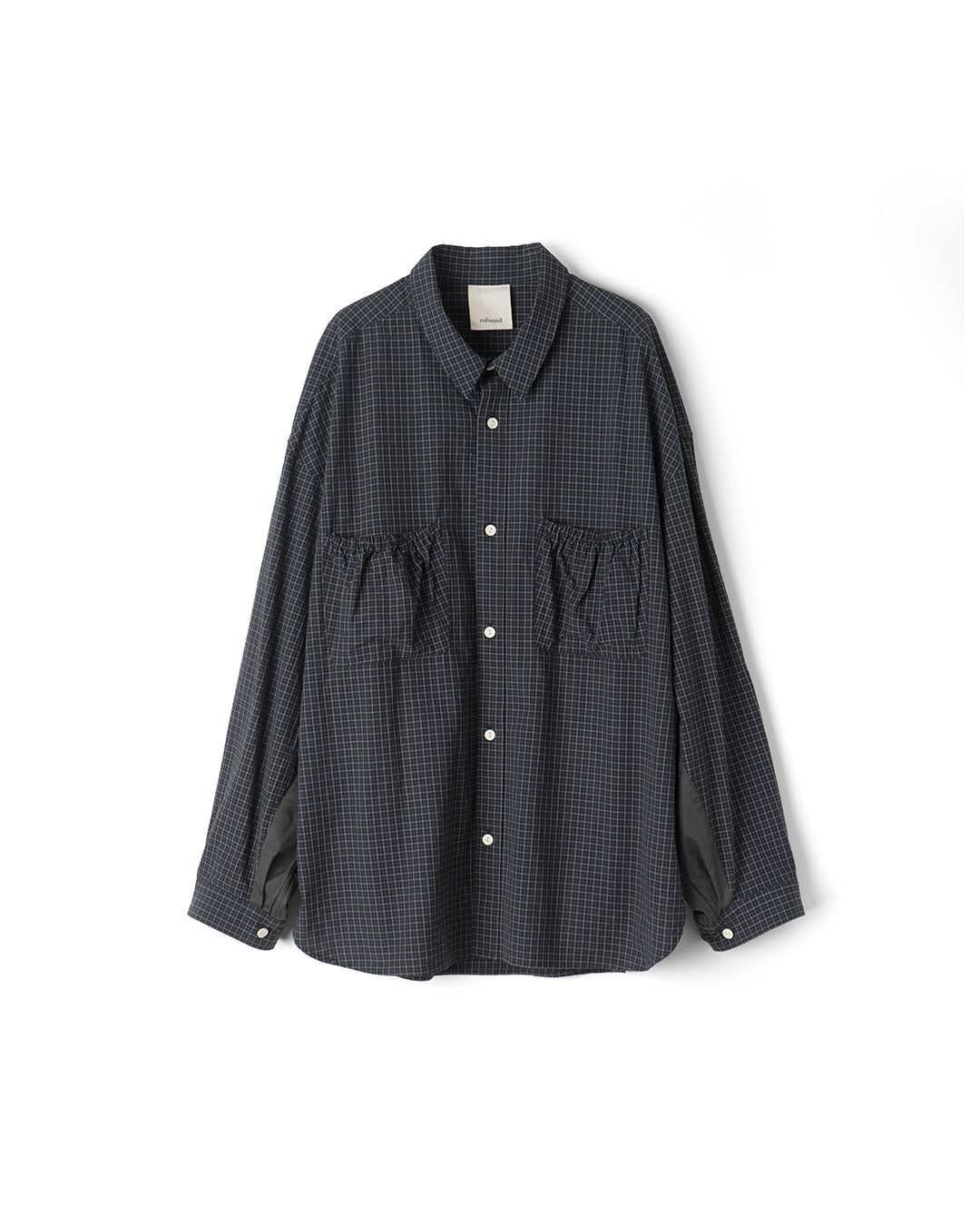 WRIST PATCH WIDE SHIRT "CHECK"
