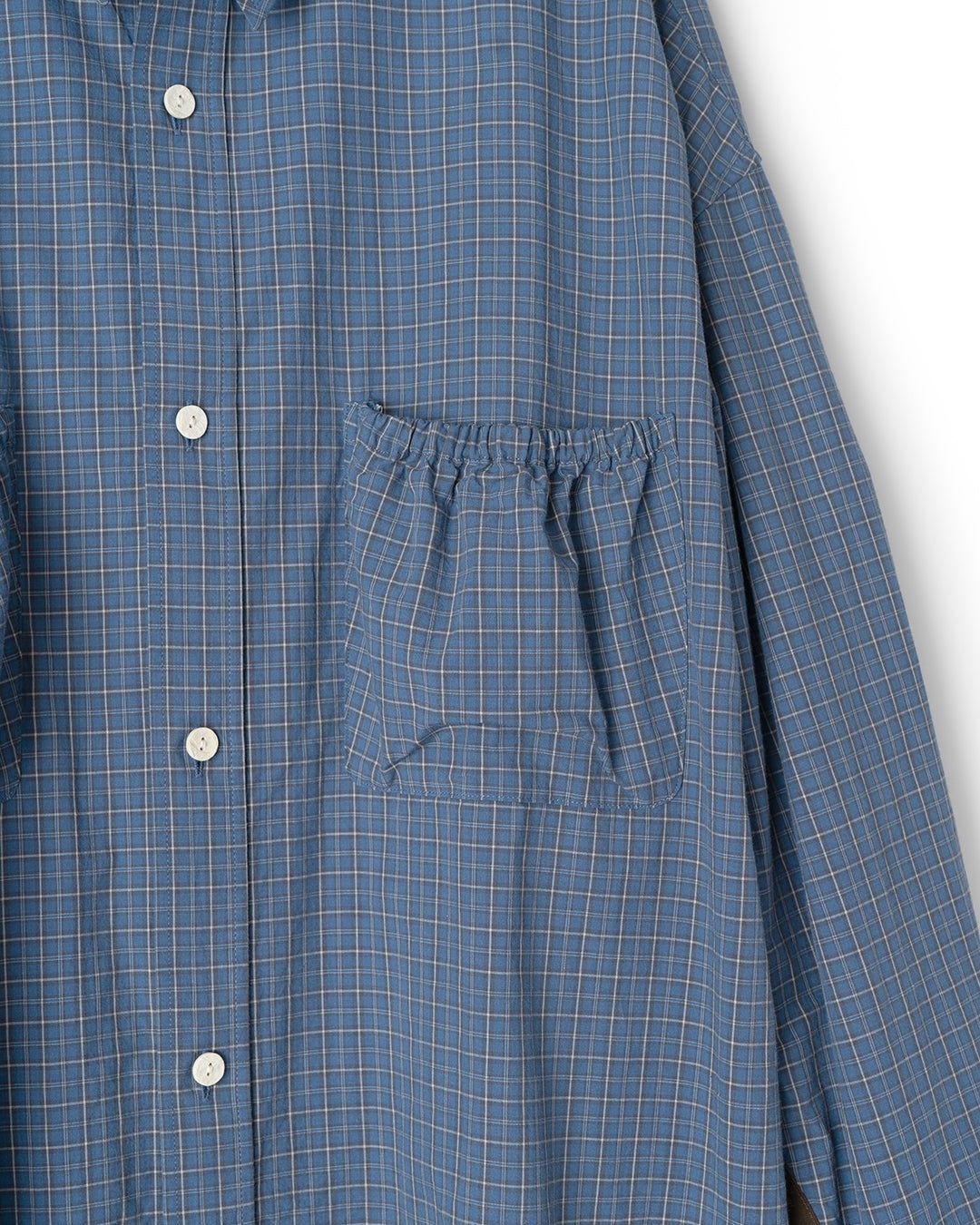 WRIST PATCH WIDE SHIRT "CHECK"