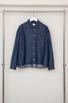 CROPPED POCKET SHIRT（INDIGO）