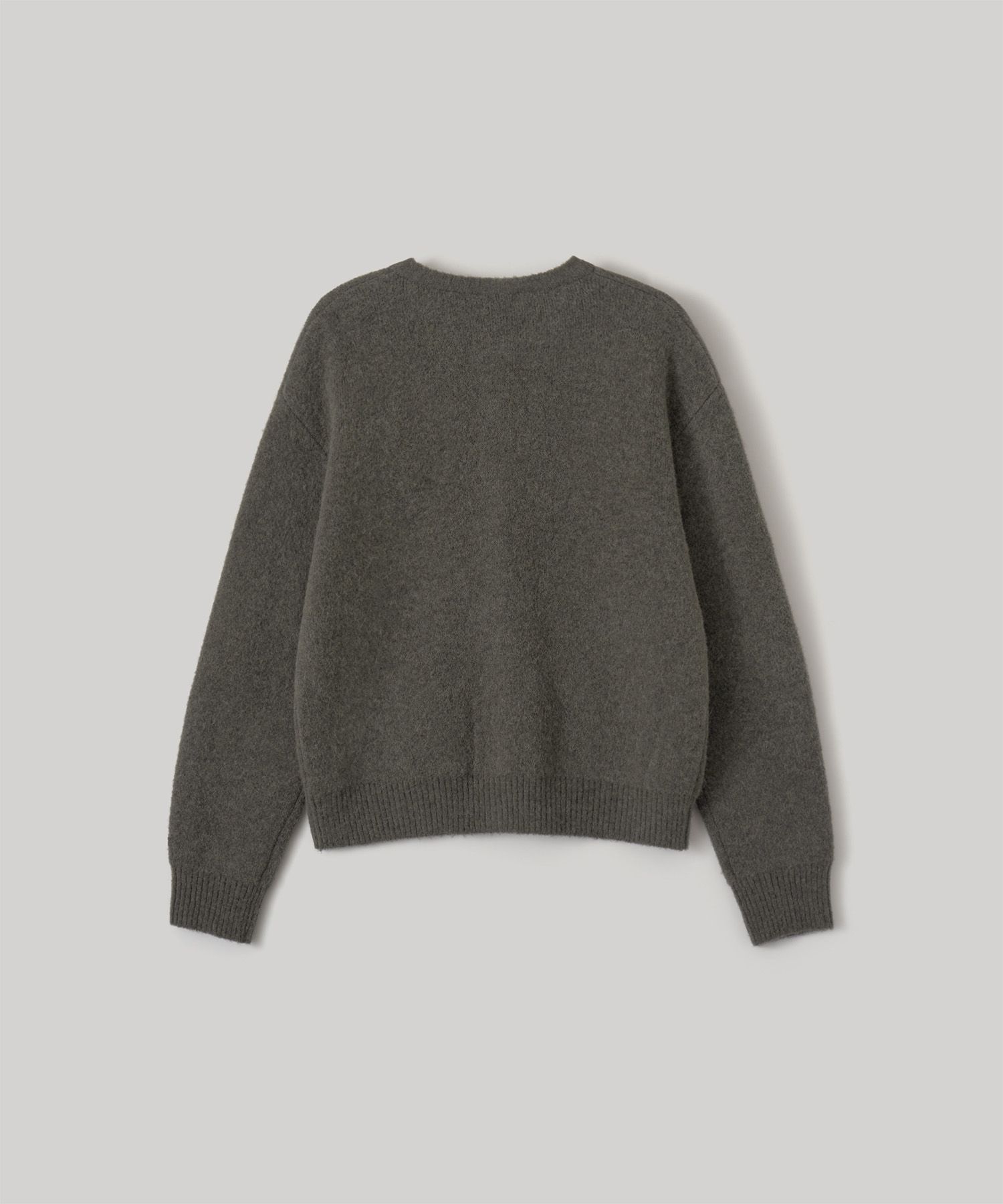 Current Alpaca Roundneck Cardigan（BASALT）