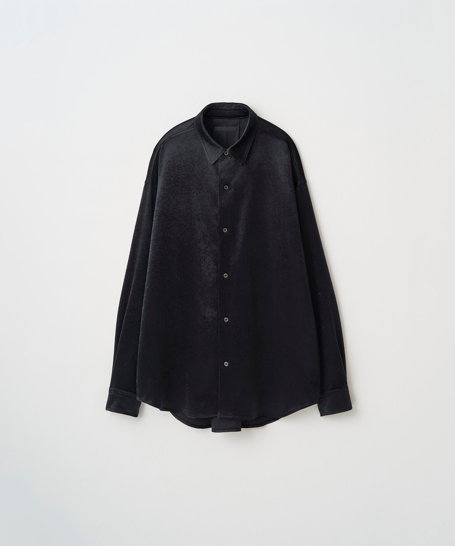 SOFT VELOUR SHIRT（BLACK）