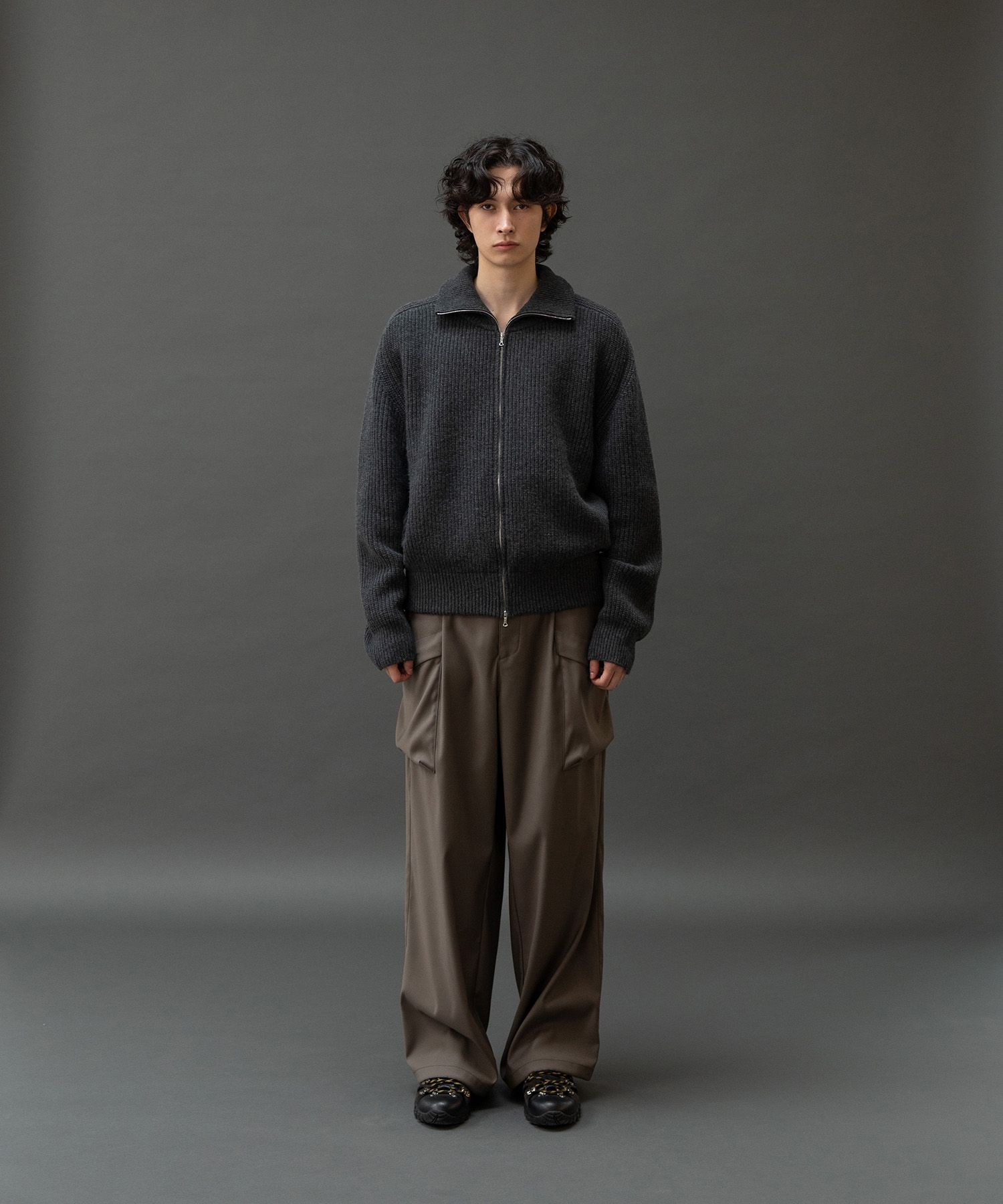 Driving Knit Blouson（Heather Gray）