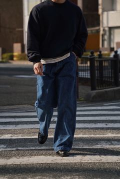 DENIM PAINTER PANTS（BLUE）