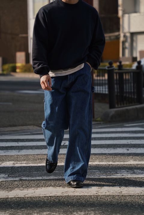 DENIM PAINTER PANTS（BLUE）