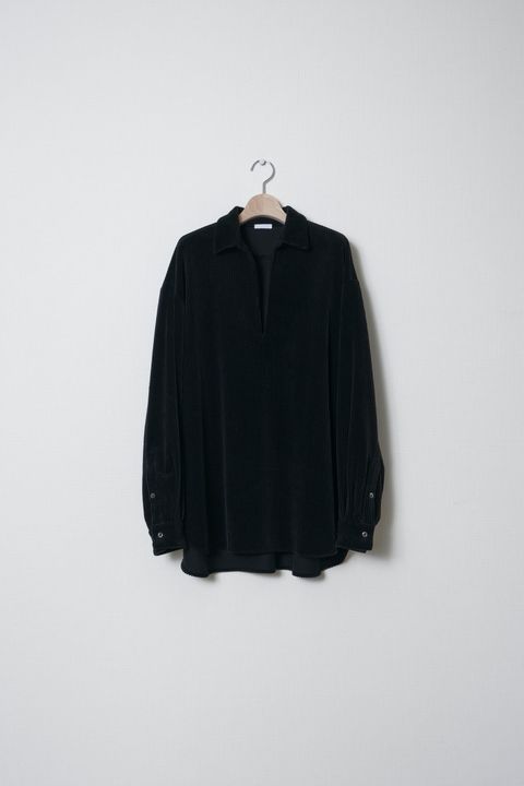 Corduroy Skipper Shirts （BLACK）