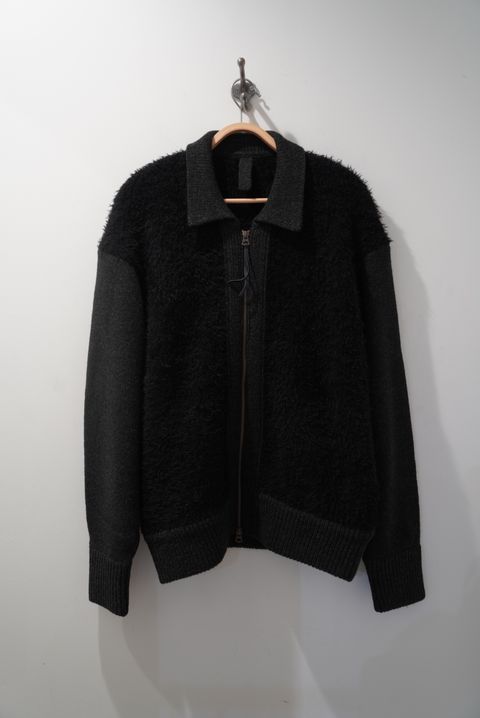 FUR KNIT JACKET（BLACK）