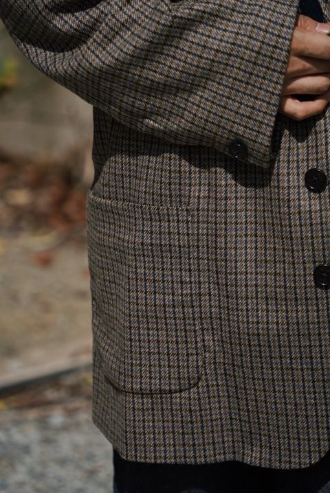 juha OVERSIZED CHECK JACKET