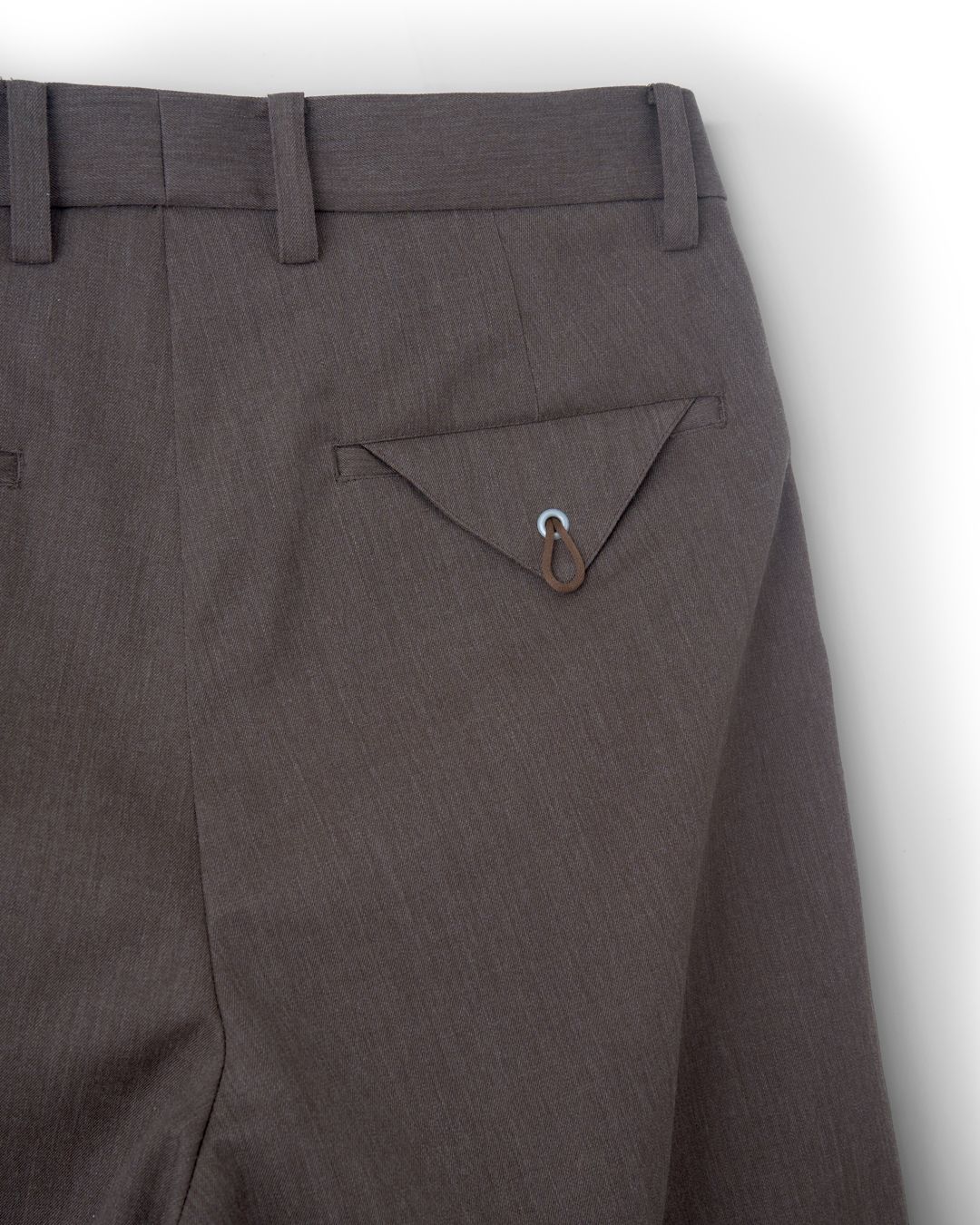 TARP WOOL SLACKS"GABA"（BROWN）