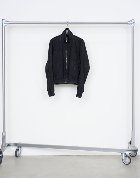 PANELED ZIP UP SWEAT SHIRT FADED（BLACK）