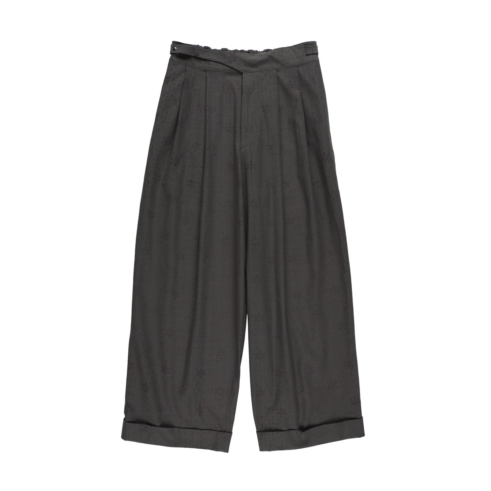 46G Opal Print Gurkha Pants（CHARCOAL PRINT）