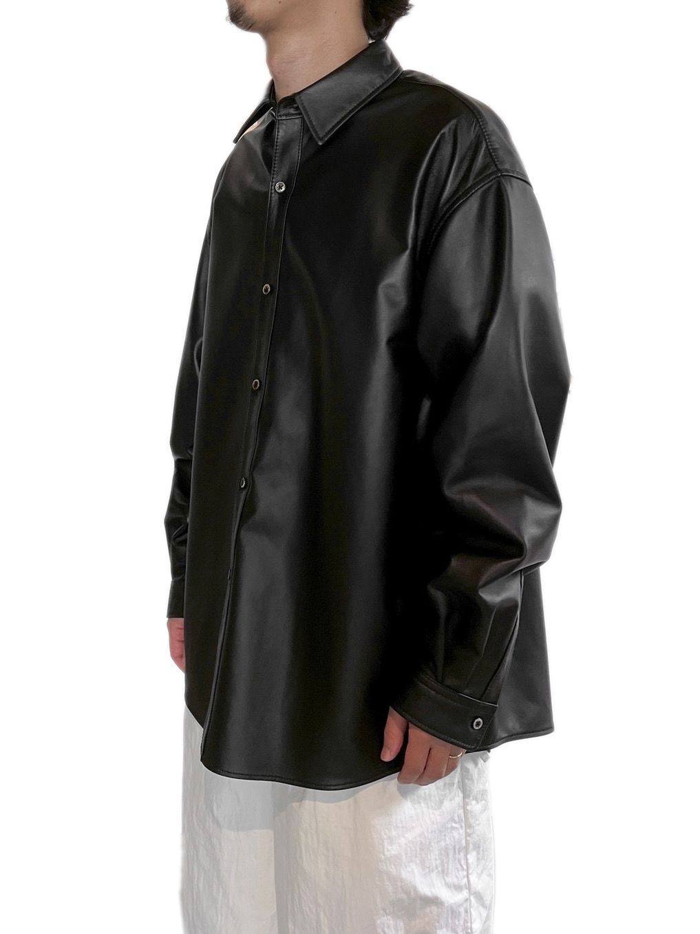 LEATHER SHIRTS JACKET（BLACK）