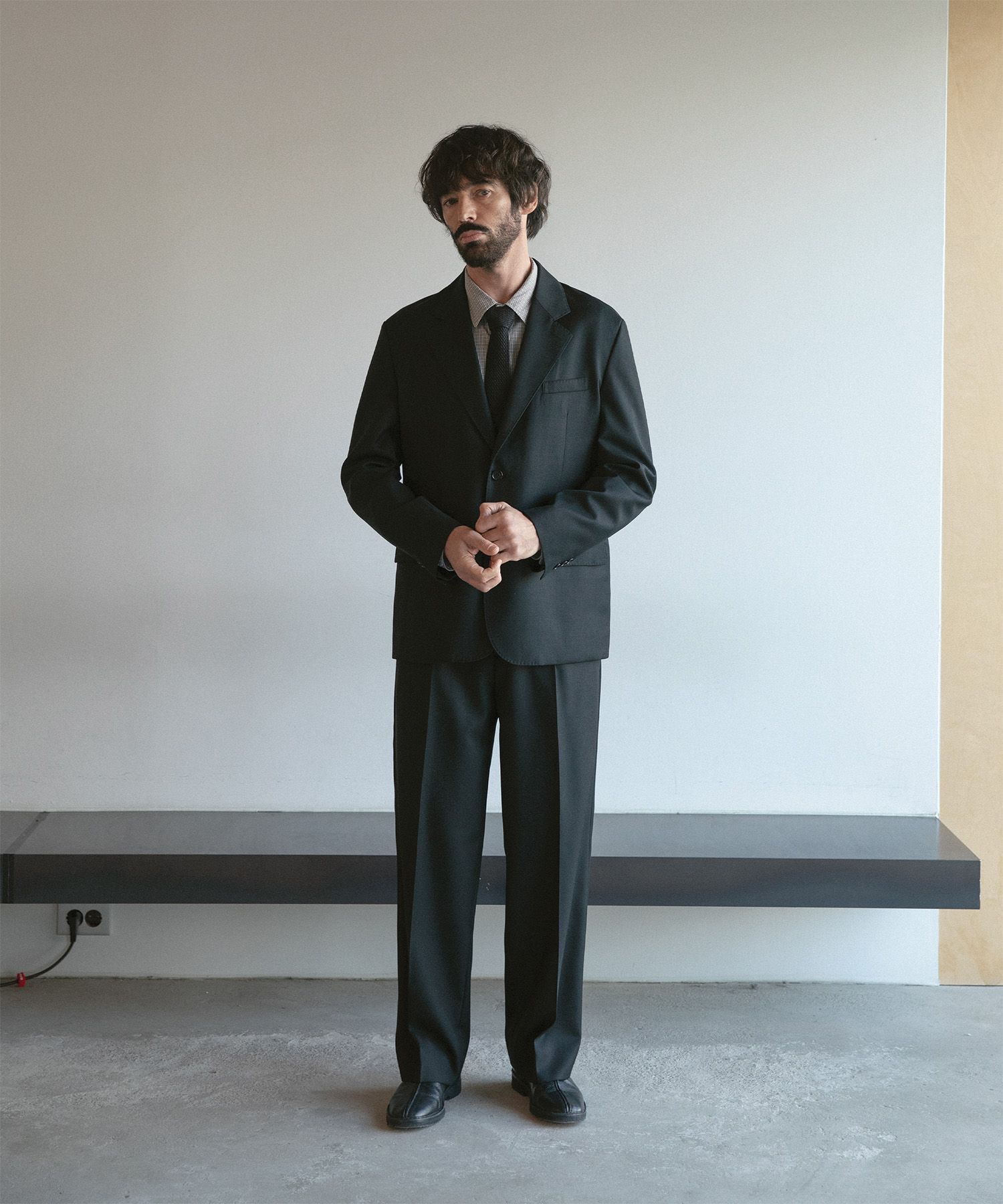 Legacy Single Wool Blazer（BLACK）