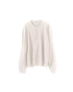 OLD MAN HENLEY NECK KNIT（BEIGE）