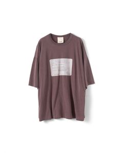 RAILWAY TICKET TEE（BROWN）